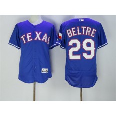 MLB Texas Rangers 29 Adrian Beltre Retired Royal Blue Stitched Majestic Flex Base Men Jersey