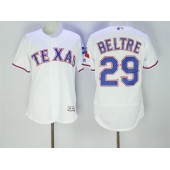MLB Texas Rangers 29 Adrian Beltre White Home 2016 Flexbase Majestic Baseball Men Jersey