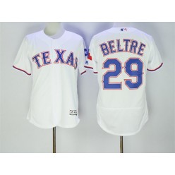 MLB Texas Rangers 29 Adrian Beltre White Home 2016 Flexbase Majestic Baseball Men Jersey