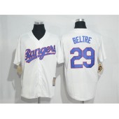MLB Texas Rangers 29 Adrian Beltre White Stitched 1986 Majestic Cool Base Cooperstown Collection Player Men Jersey
