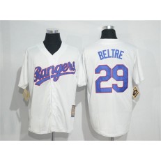 MLB Texas Rangers 29 Adrian Beltre White Stitched 1986 Majestic Cool Base Cooperstown Collection Player Men Jersey