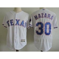 MLB Texas Rangers 30 Nomar Mazara White Home 2016 Flexbase Majestic Baseball Men Jersey