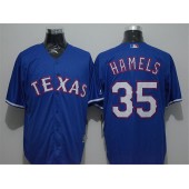 MLB Texas Rangers 35 Cole Hamels Blue New Cool Base Men Jersey