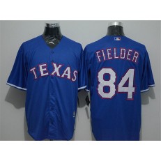 MLB Texas Rangers 84 Prince Fielder Blue New Cool Base Men Jersey