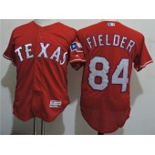 MLB Texas Rangers 84 Prince Fielder Red 2016 Flexbase Majestic Baseball Men Jersey