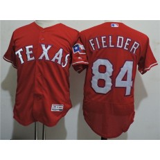 MLB Texas Rangers 84 Prince Fielder Red 2016 Flexbase Majestic Baseball Men Jersey