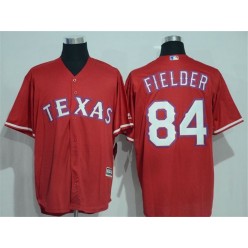 MLB Texas Rangers 84 Prince Fielder Red New Cool Base Stitched Baseball Men Jersey