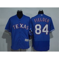 MLB Texas Rangers 84 Prince Fielder Retired Royal Blue 2016 Flexbase Stitched Baseball Men Jersey