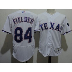 MLB Texas Rangers 84 Prince Fielder White Home 2016 Flexbase Majestic Baseball Men Jersey