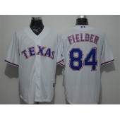 MLB Texas Rangers 84 Prince Fielder White New Cool Base Stitched Men Jersey
