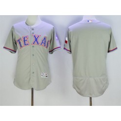 MLB Texas Rangers Blank Gray 2016 Flexbase Majestic Baseball Men Jersey