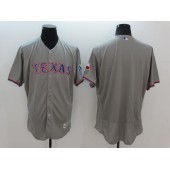 MLB Texas Rangers Blank Gray 2016 Flexbase Men Jersey