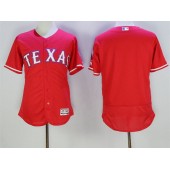MLB Texas Rangers Blank Red 2016 Flexbase Majestic Baseball Men Jersey