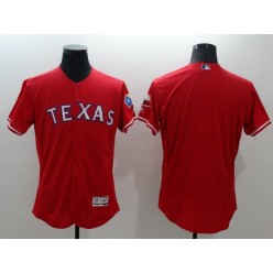 MLB Texas Rangers Blank Red Flexbase Authentic Collection Stitched Men Jersey