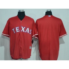 MLB Texas Rangers Blank Red New Cool Base Stitched Baseball Men Jersey