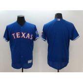 MLB Texas Rangers Blank Royal Blue 2016 Flexbase Majestic Baseball Men Jersey