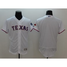 MLB Texas Rangers Blank White 2016 Flexbase Men Jersey
