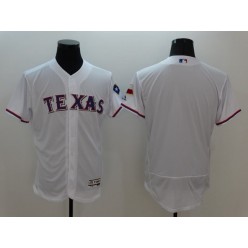 MLB Texas Rangers Blank White 2016 Flexbase Men Jersey
