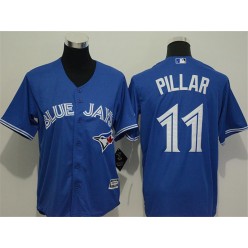 MLB Toronto Blue Jays 11 Kevin Pillar Blue New Cool Base Jersey