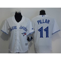 MLB Toronto Blue Jays 11 Kevin Pillar Home White New Cool Base Men Jersey