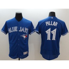 MLB Toronto Blue Jays 11 Kevin Pillar Retired Blue 2016 Flexbase Majestic Baseball Men Jersey