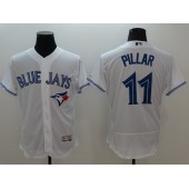 MLB Toronto Blue Jays 11 Kevin Pillar Retired White 2016 Flexbase Majestic Baseball Men Jersey