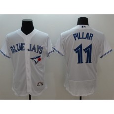 MLB Toronto Blue Jays 11 Kevin Pillar Retired White 2016 Flexbase Majestic Baseball Men Jersey