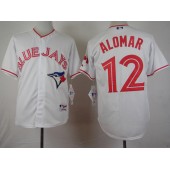 MLB Toronto Blue Jays 12 Roberto Alomar 2015 Canada Day Home White Majestic Men Jersey