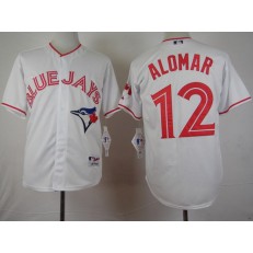 MLB Toronto Blue Jays 12 Roberto Alomar 2015 Canada Day Home White Majestic Men Jersey