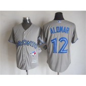 MLB Toronto Blue Jays 12 Roberto Alomar Gray Retired Player 2015 Cool Base Men Jersey