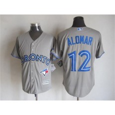 MLB Toronto Blue Jays 12 Roberto Alomar Gray Retired Player 2015 Cool Base Men Jersey