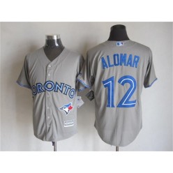 MLB Toronto Blue Jays 12 Roberto Alomar Gray Retired Player 2015 Cool Base Men Jersey