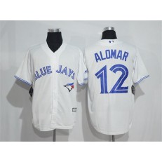 MLB Toronto Blue Jays 12 Roberto Alomar Home White New Cool Base Men Jersey