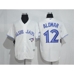 MLB Toronto Blue Jays 12 Roberto Alomar Home White New Cool Base Men Jersey