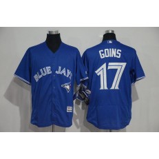 MLB Toronto Blue Jays 17 Ryan Goins Royal Blue 2016 Flexbase Majestic Baseball Men Jersey