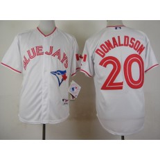 MLB Toronto Blue Jays 20 Josh Donaldson 2015 Canada Day Home White Majestic Men Jersey