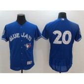 MLB Toronto Blue Jays 20 Josh Donaldson Blue 2017 Spring Training Flexbase Authentic Collection Stitched Baseball Men Jersey