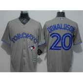 MLB Toronto Blue Jays 20 Josh Donaldson Grey New Cool Base Men Jersey