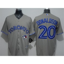 MLB Toronto Blue Jays 20 Josh Donaldson Grey New Cool Base Men Jersey