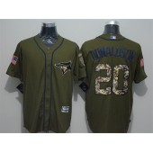 MLB Toronto Blue Jays 20 Josh Donaldson Olive Green Salute To Service Men Jersey