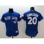 MLB Toronto Blue Jays 20 Josh Donaldson Retired Blue 2016 Flexbase Majestic Baseball Men Jersey