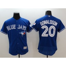 MLB Toronto Blue Jays 20 Josh Donaldson Retired Blue 2016 Flexbase Majestic Baseball Men Jersey