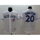 MLB Toronto Blue Jays 20 Josh Donaldson Retired White 2016 Flexbase Majestic Baseball Men Jersey