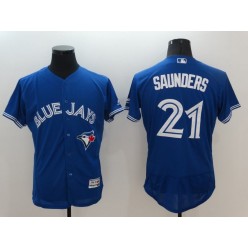 MLB Toronto Blue Jays 21 Roger Clemens Retired Blue 2016 Flexbase Majestic Baseball Men Jersey