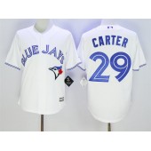 MLB Toronto Blue Jays 29 Joe Carter White New Cool Base Men Jersey