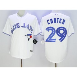 MLB Toronto Blue Jays 29 Joe Carter White New Cool Base Men Jersey