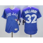 MLB Toronto Blue Jays 32 Roy Halladay Blue Flexbase 2016 Player Men Jersey