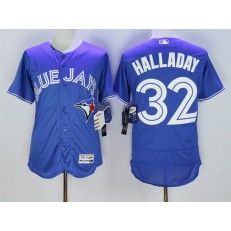 MLB Toronto Blue Jays 32 Roy Halladay Blue Flexbase 2016 Player Men Jersey