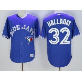 MLB Toronto Blue Jays 32 Roy Halladay Blue New Cool Base 40th Anniversary Baseball Men Jersey