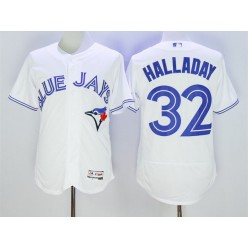 MLB Toronto Blue Jays 32 Roy Halladay White Flexbase 2016 Player Men Jersey
